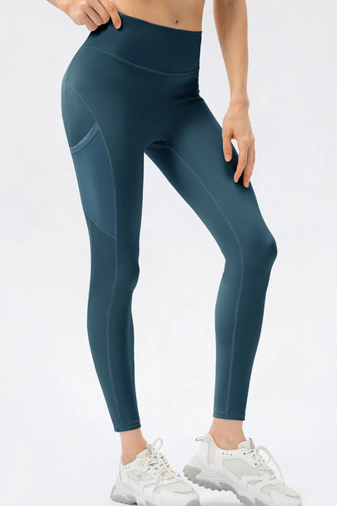 'Blythe' High Waist Slim Fit Leggings - Celes Fashion